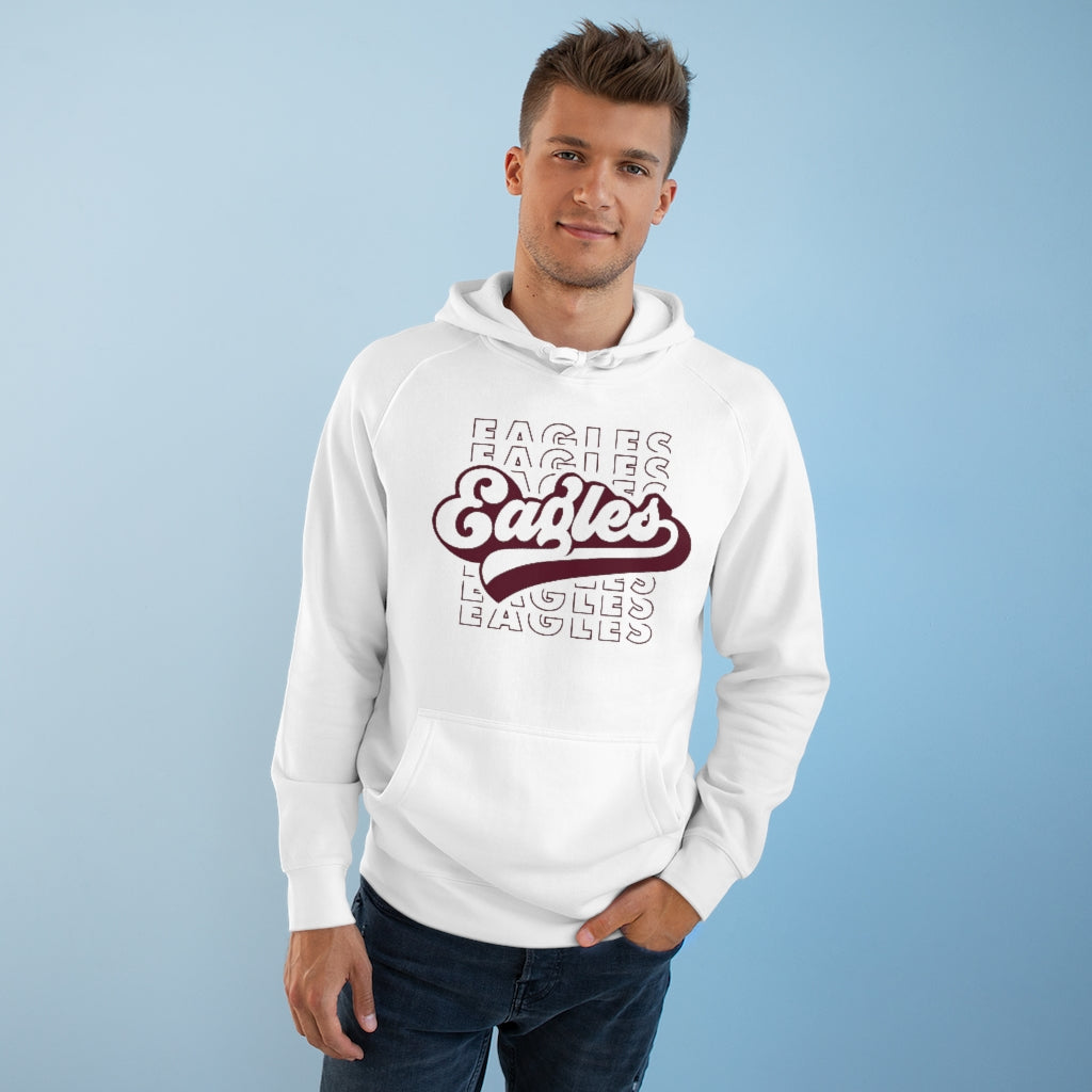 EAGLES W/ RETRO SCRIPT OVERLAY - Unisex Premium Hoodie