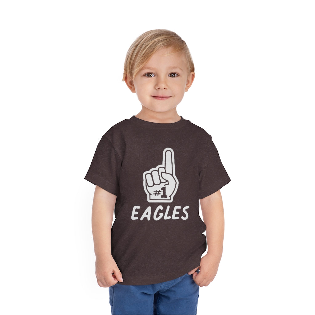 FOAM FINGER NUMBER ONE EAGLES - Toddler Short Sleeve Tee BELLA+CANVAS