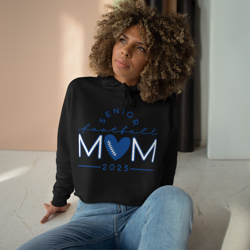 CHILLICOTHE SENIOR FOOTBALL MOM Crop Hoodie