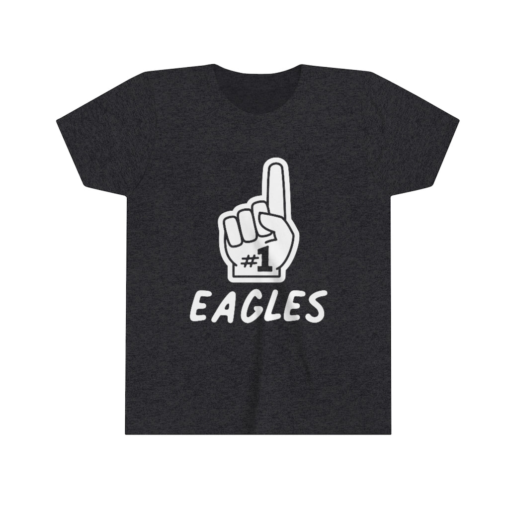 FOAM FINGER NUMBER ONE EAGLES - Youth Short Sleeve Tee BELLA+CANVAS