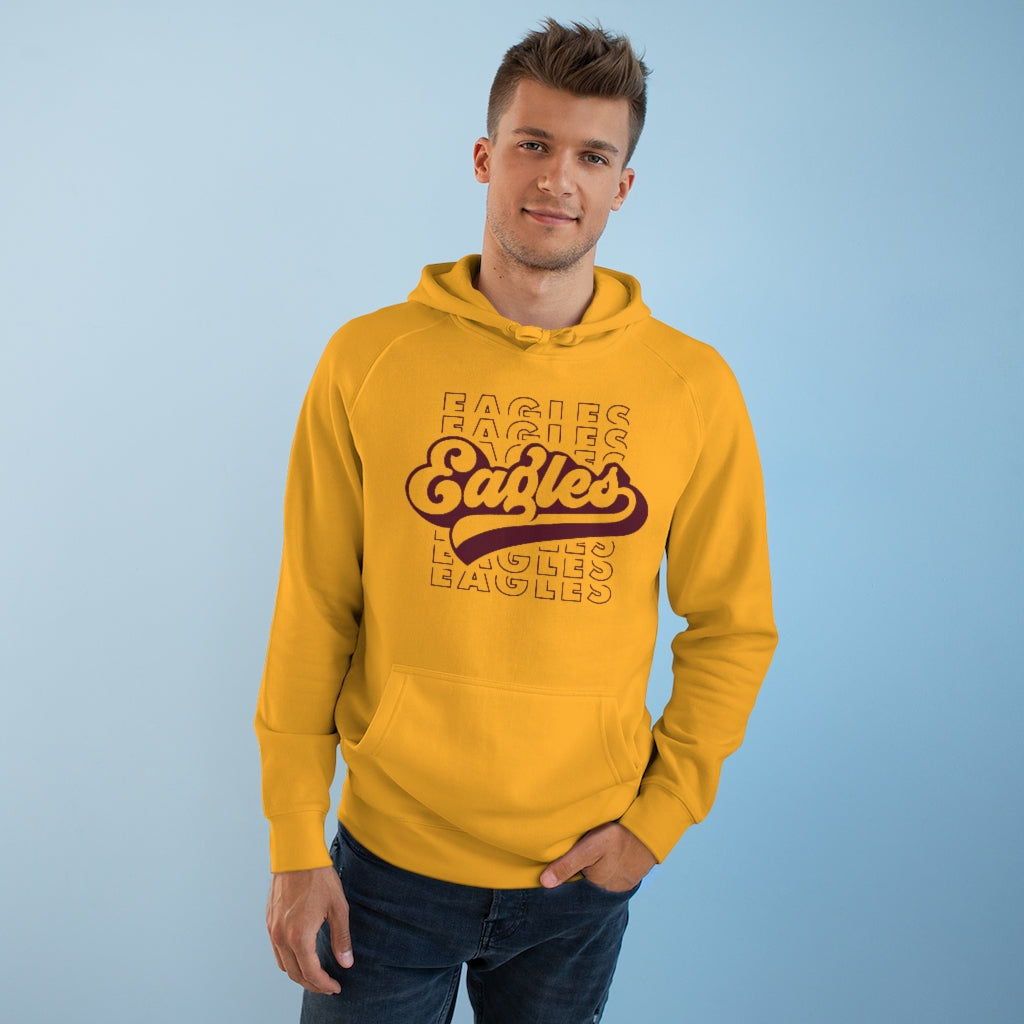 EAGLES W/ RETRO SCRIPT OVERLAY - Unisex Premium Hoodie