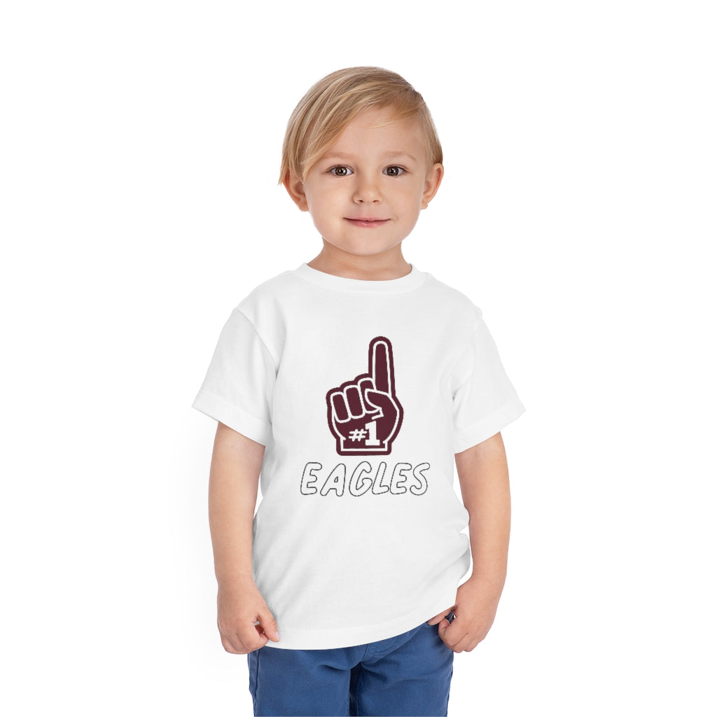 FOAM FINGER NUMBER ONE EAGLES - Toddler Short Sleeve Tee BELLA+CANVAS
