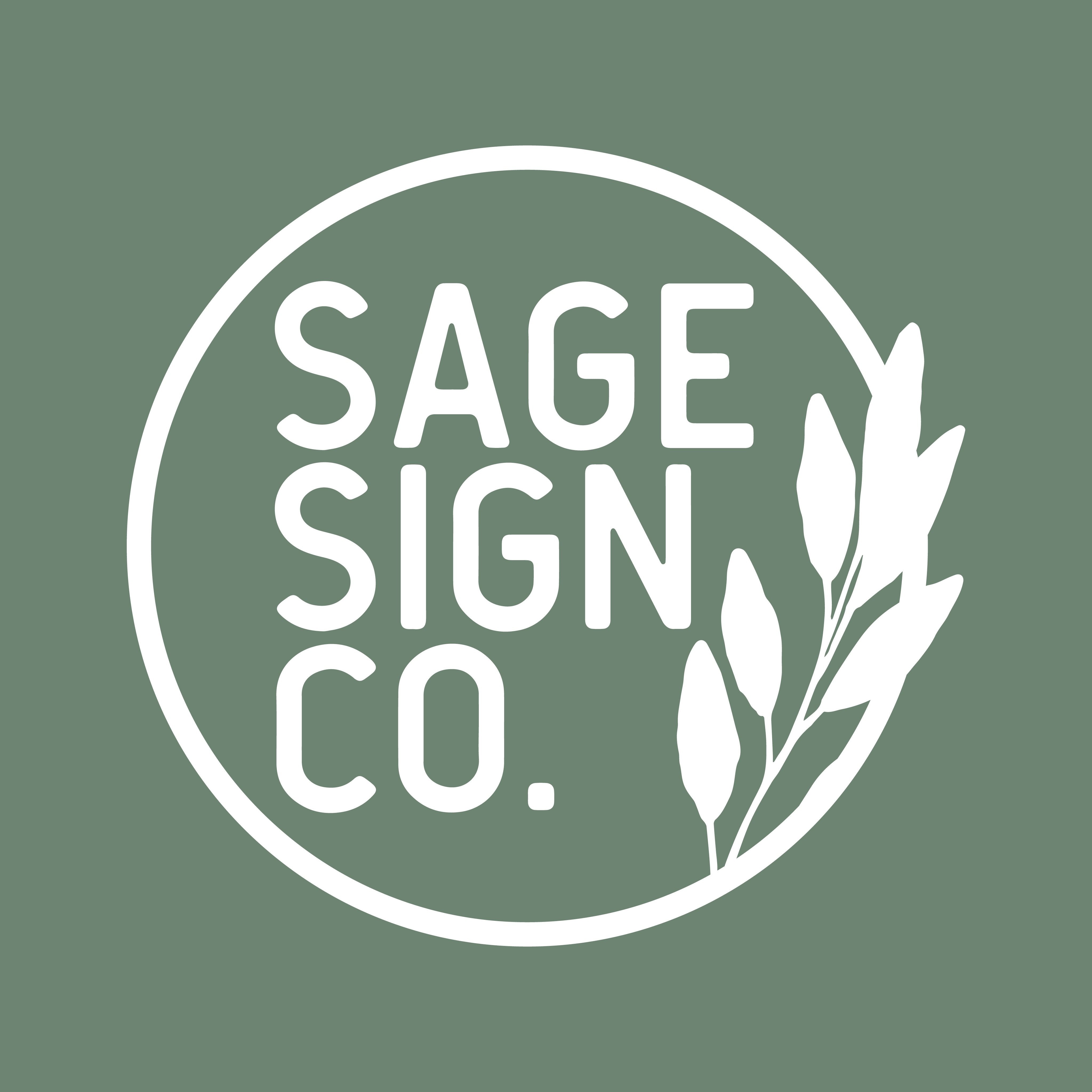 Sage Sign SAGE SIGN CO Engraving + Lasercut Signs + Printed Signs – SageSignCo