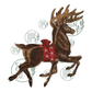 Antique Style Reindeer in Flight (FREE SHIPPING!)