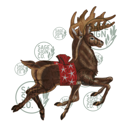 Antique Style Reindeer in Flight (FREE SHIPPING!)