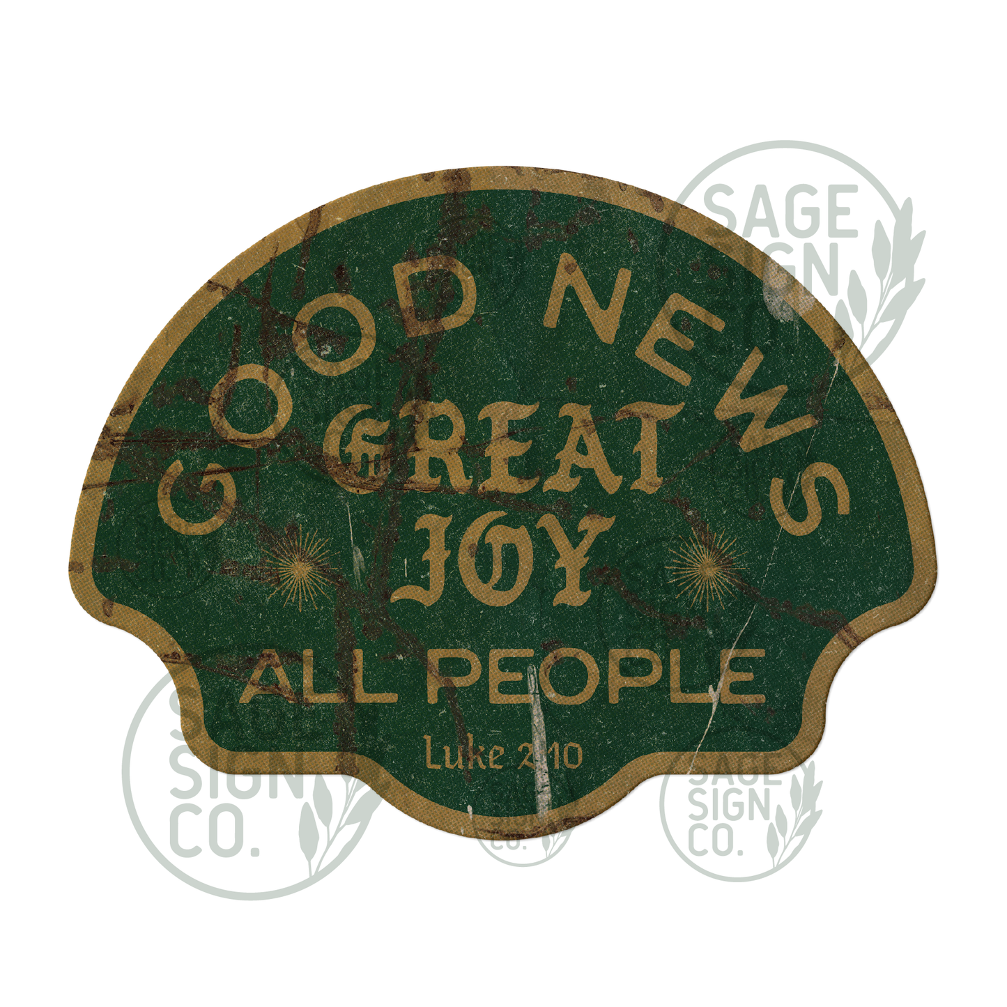Good News | Great Joy | All People (Luke 2:10) (FREE SHIPPING!)