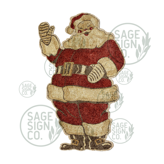Lifesize Jovial Waving Santa (FREE SHIPPING!)