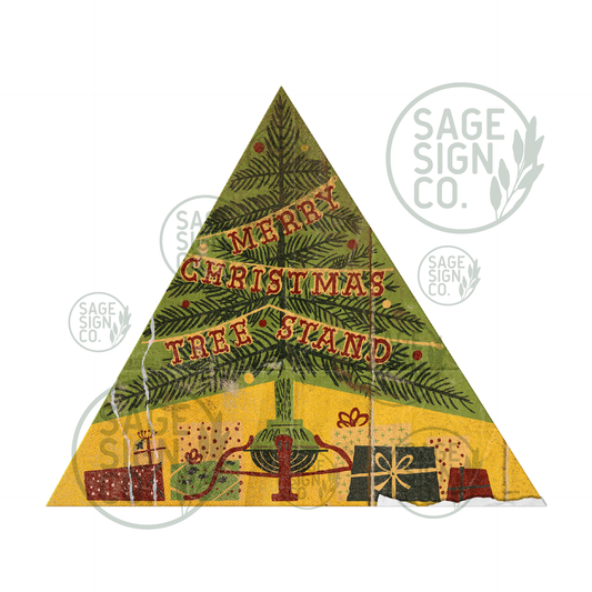 Merry Christmas Triangular Tree Stand Box (FREE SHIPPING!)