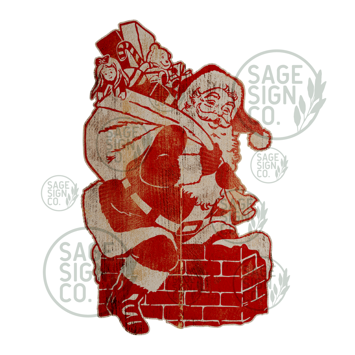 Sant In The Chimney (FREE SHIPPING!)