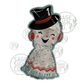 Cheery Vintage Snowman With Scarf (FREE SHIPPING!)
