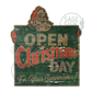 Santa Holding Open Christmas Day Sign (FREE SHIPPING!)
