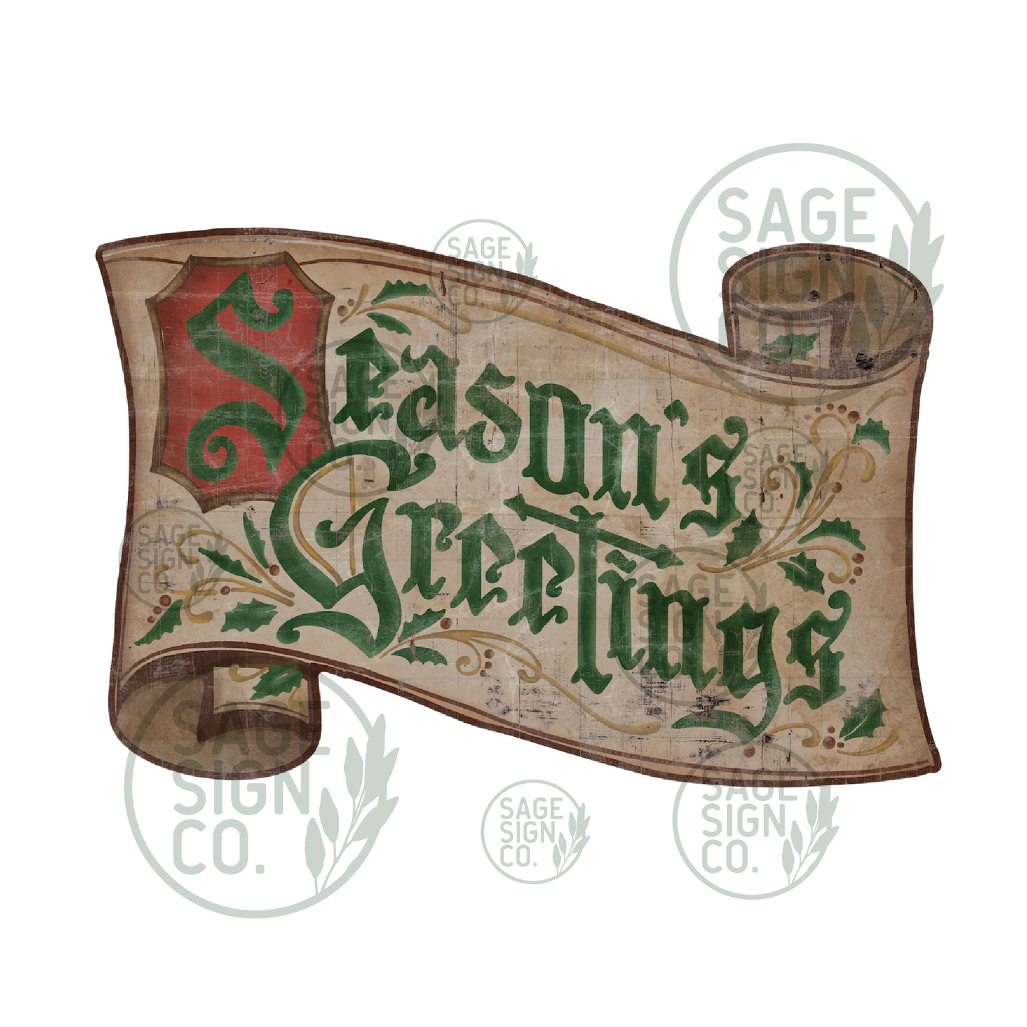 Season's Greetings Scroll (FREE SHIPPING!)
