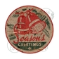 Season's Greetings Milk Bottle Seal Reproduction (FREE SHIPPING!)