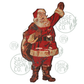 Vintage Lifesize Waving Santa (Douglas Fir Lumber Co Template Reproduction)(FREE SHIPPING!)