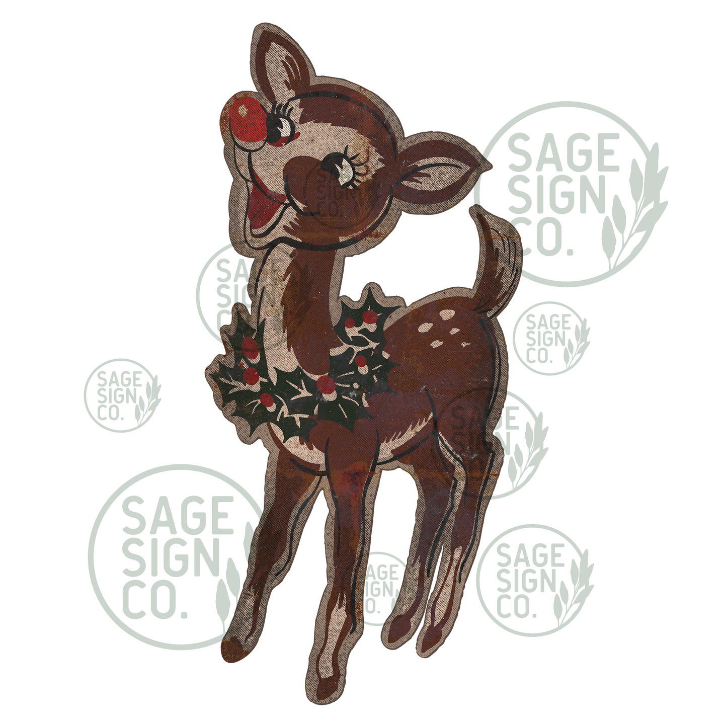 Classic Cartoon Rudolph (FREE SHIPPING!)