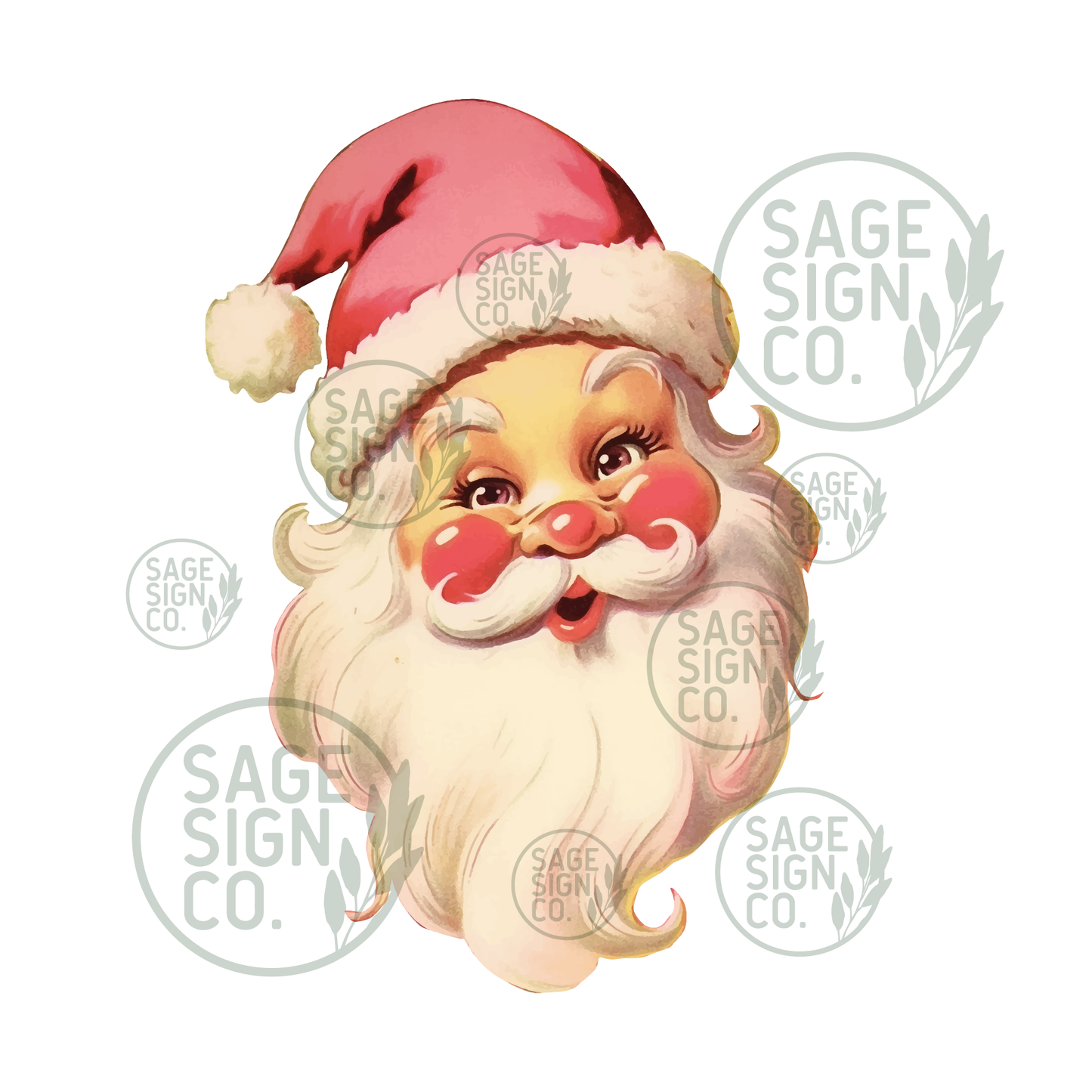 Blushy Classic Santa With Pink Hat (FREE SHIPPING!)
