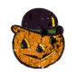 Vintage Beistle Jackolantern with Bowler Hat (Custom Carved)