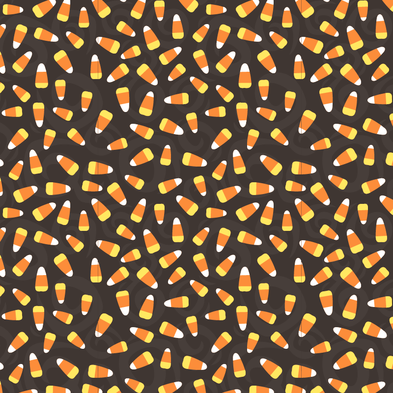 Candycorn Pattern Layering Panel Print