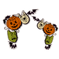 Spooky Trio Corner Brackets (Custom Carved)