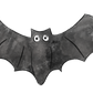 Cute Painted Bat In Flight (Custom Carved)