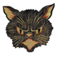 Angry Black Cat Giclee Print (Custom Carved)
