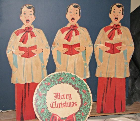 Douglas Fir Angel Choir Girl Sign Vintage Inspired FREE SHIPPING