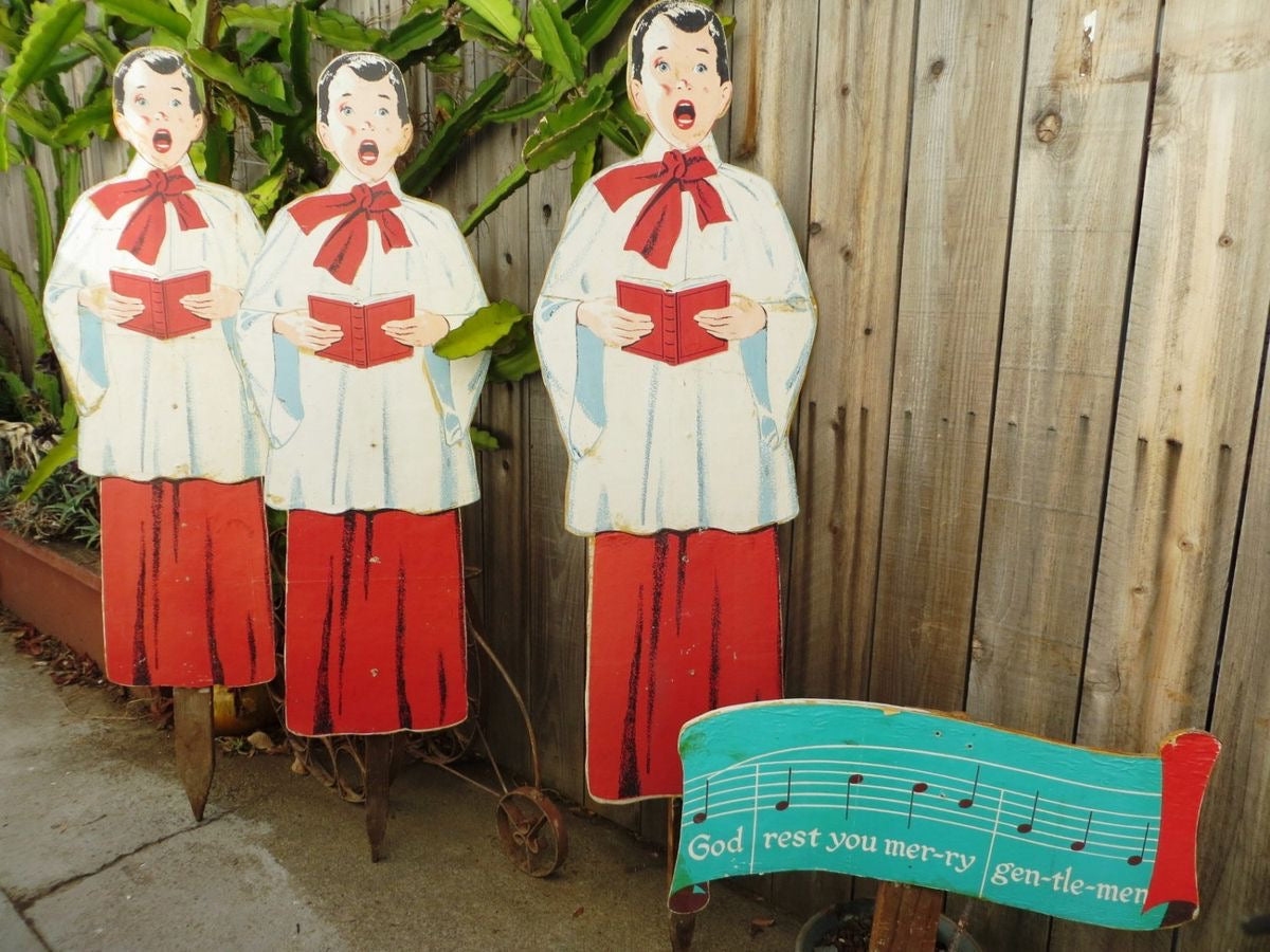Douglas Fir Angel Choir Girl Sign Vintage Inspired FREE SHIPPING