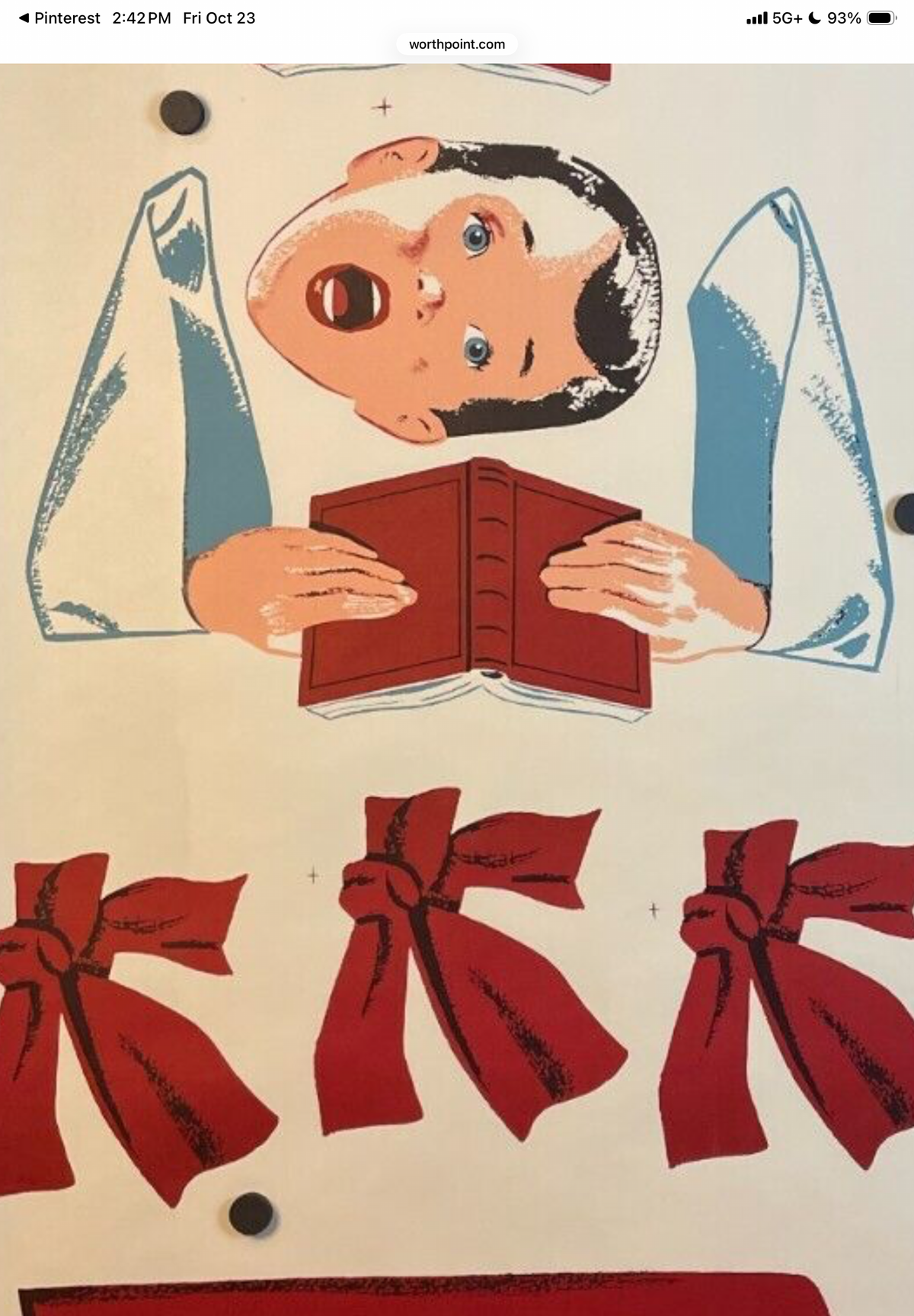 Douglas Fir Angel Choir Girl Sign Vintage Inspired FREE SHIPPING