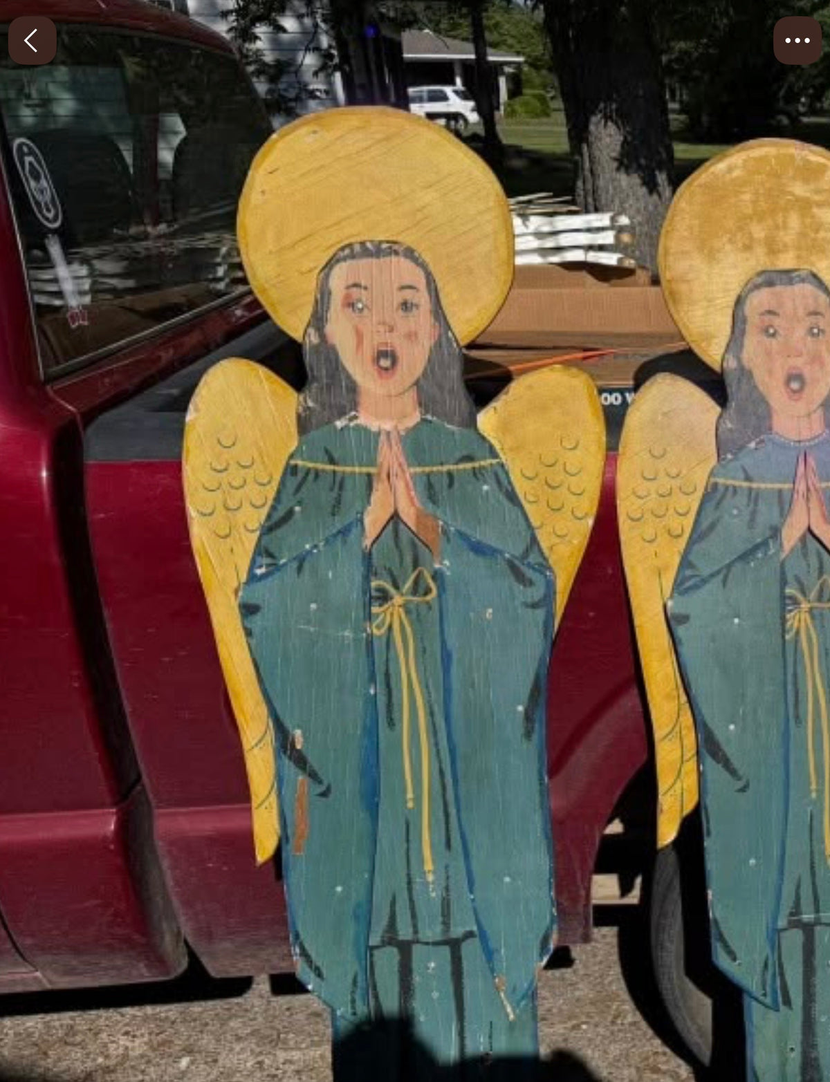 Douglas Fir Angel Choir Girl Sign Vintage Inspired FREE SHIPPING