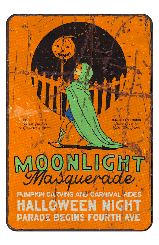 Moonlight Masquerade Ad Poster (Custom Carved)