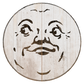 Smirking Man On The Moon (Custom Carved)