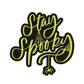 Stay Spooky W Spider (Custom Carved)