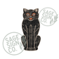 Tall Skinny Halloween Black Cat (Custom Carved)