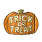 Trick or Treat Squatty Pumpkin (Custom Carved)
