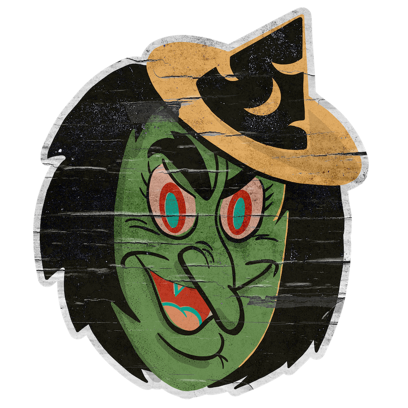 Dolly Toy Co Witch Face Lantern (Custom Carved)