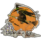 Witch Flying Over Graveyard (Custom Carved)