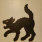 Beistle Style Faux Jointed Black Cat (Custom Carved)