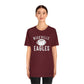 BATTLEWORN NICEVILLE EAGLES W/ FOOTBALL - Unisex Jersey Short Sleeve Tee BELLA+CANVAS