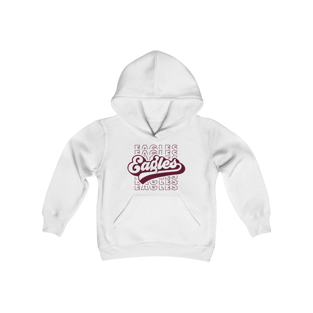 EAGLES WITH RETRO SCRIPT OVERLAY - Youth Premium Hoodie – SageSignCo