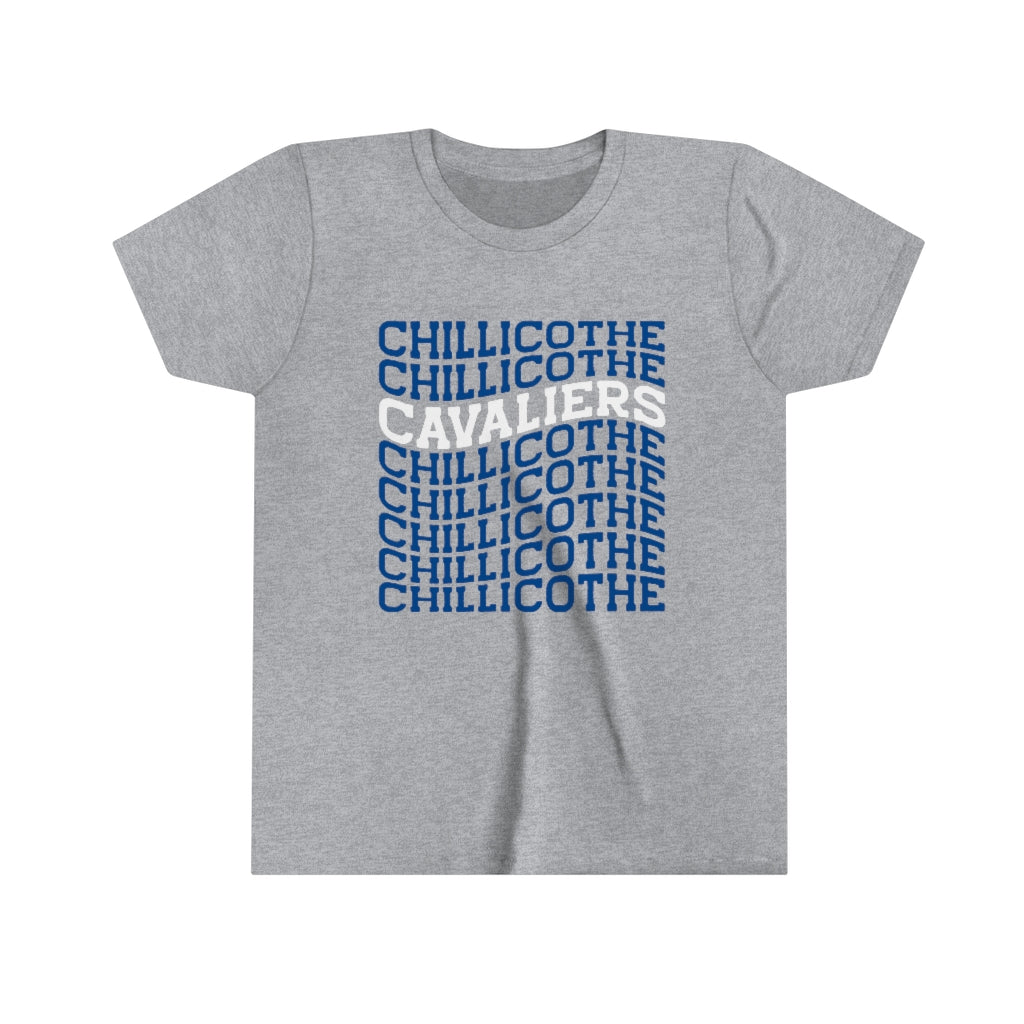 REPEATED CHILLICOTHE AND CAVALIERS KNOCKOUT Youth Short Sleeve Tee