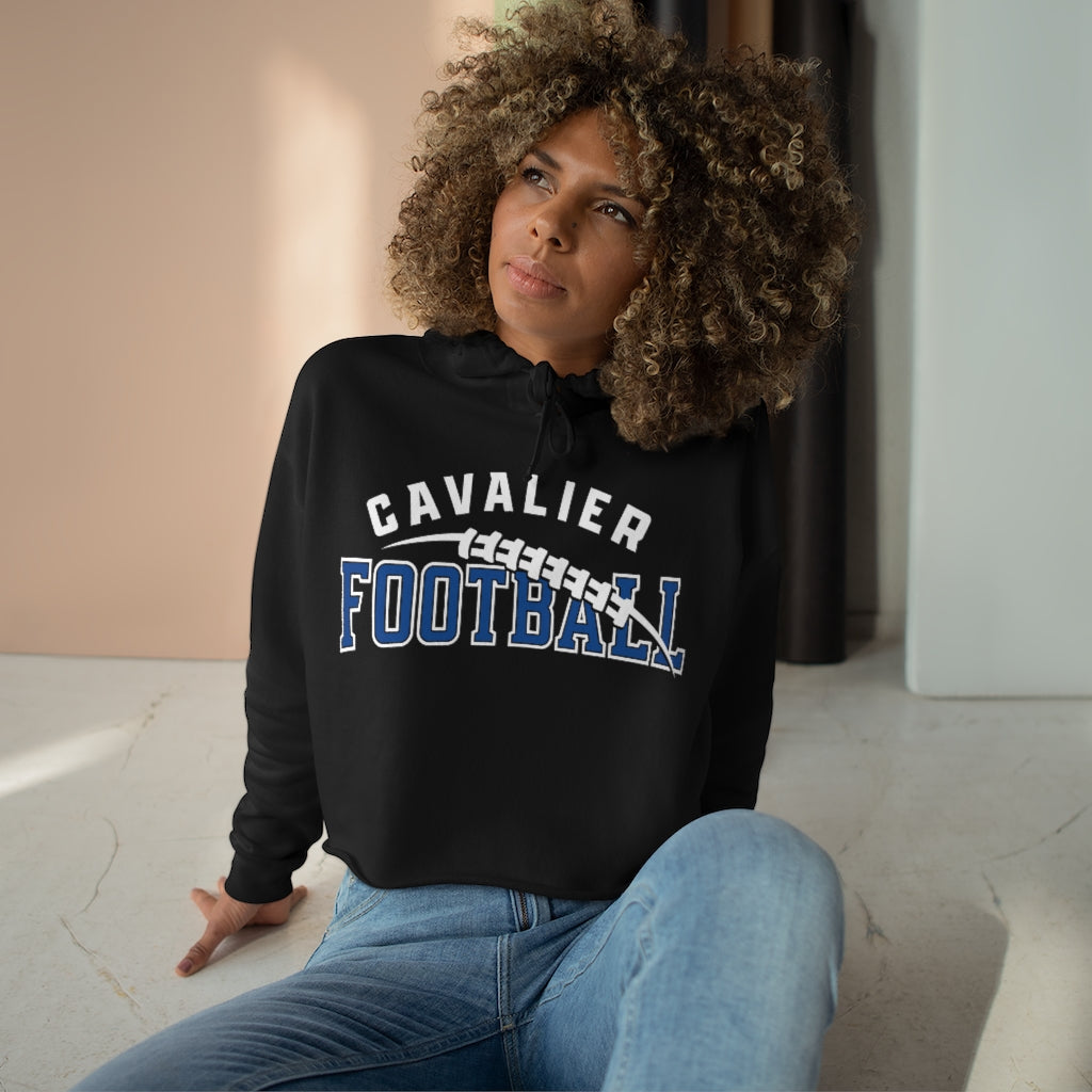 CAVALIER FOOTBALL WITH BALL GRAPHIC Crop Hoodie