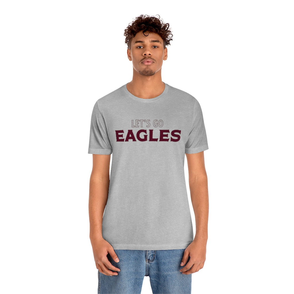 Let'S Go Eagles! T Shirt 100% Cotton Tee Football Lets Go Eagles