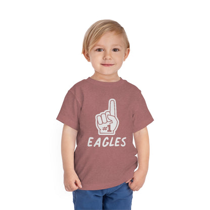 FOAM FINGER NUMBER ONE EAGLES - Toddler Short Sleeve Tee BELLA+CANVAS