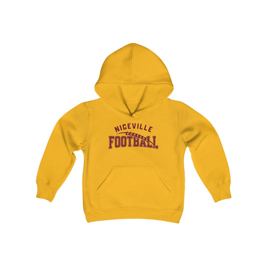 NICEVILLE FOOTBALL W/ FOOTBALL GRAPHIC - Youth Premium Hoodie
