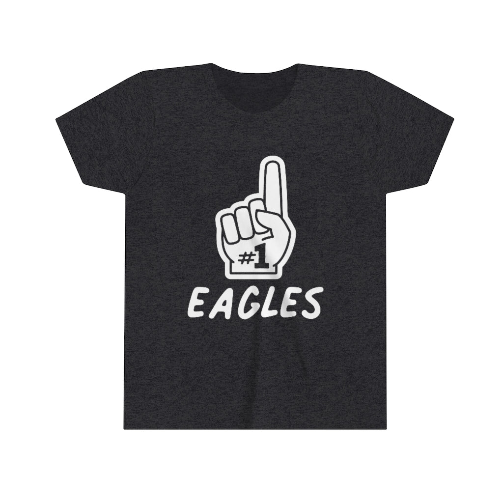 FOAM FINGER NUMBER ONE EAGLES  - Youth Short Sleeve Tee BELLA+CANVAS
