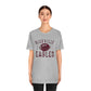 BATTLEWORN NICEVILLE EAGLES W/ FOOTBALL - Unisex Jersey Short Sleeve Tee BELLA+CANVAS